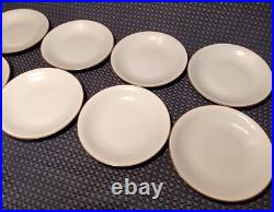 8 9 1/8 KPM KRISTER 201 bowl plate germany porcelain vtg gold rim fine china