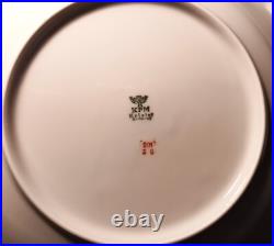 8 9 1/8 KPM KRISTER 201 bowl plate germany porcelain vtg gold rim fine china