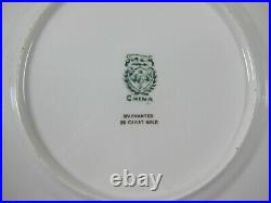 8 Gold Encrusted Superior China Romance/Courting Couple Scene Dinner Plates