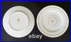 (8) Heirloom Gold By Mikasa L3430 Fine China Salad Plates 8 1/4
