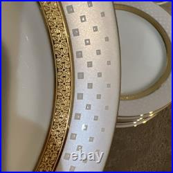 8 NORITAKE Contemporary METROPOLITAN GOLD (4337) 9 1/8