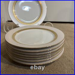 8 NORITAKE Contemporary METROPOLITAN GOLD (4337) 9 1/8