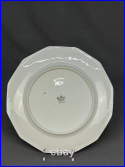 8 Rosenthal China MARIA Floral 12 Sided 10 Dinner Plates with Gold Band 1940's