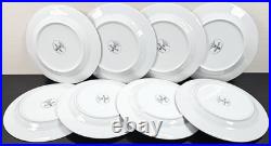 8 Royal Heritage Primavera Salad Plates Set Vintage Elegant Gold White Retro Lot