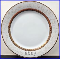 8 Royal Heritage Primavera Salad Plates Set Vintage Elegant Gold White Retro Lot
