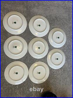 8 Vintage Bavaria Gold Encrusted/ Dinner Plate Fairies (See Photos For Measure)