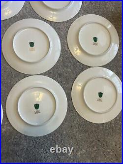 8 Vintage Bavaria Gold Encrusted/ Dinner Plate Fairies (See Photos For Measure)