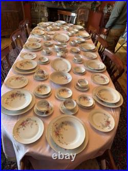 90 Pcs Floral (Spring Bouquet) Tirschenreuth made in Germany Fine China