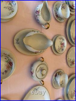 90 Pcs Floral (Spring Bouquet) Tirschenreuth made in Germany Fine China