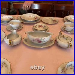 90 Pcs Floral (Spring Bouquet) Tirschenreuth made in Germany Fine China