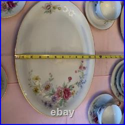 90 Pcs Floral (Spring Bouquet) Tirschenreuth made in Germany Fine China
