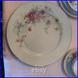 90 Pcs Floral (Spring Bouquet) Tirschenreuth made in Germany Fine China