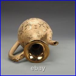 9.2 Rare China Porcelain the ming dynasty Gold glaze Dragon pattern teapot