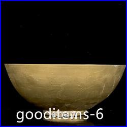 9.4China Old Antique Porcelain Ming dynasty Chenghua Dragon Pattern gold bowl65