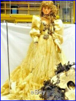 A21 42 Rustie LE Artist Porcelain Doll Victorian Lady Avanti Gold Black Dress