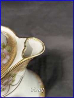 ANTIQUE Nippon Japan Gold Gilt Hand Painted Porcelain Chocolate Pot ANTIQUE Nippon Japan Gold Gilt Hand Painted Porcelain Chocolate Pot