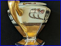 ART DECO W. A. Pickard Vase / Sugar Bowl, Signed by Artist, 1910-1912 4 x 6