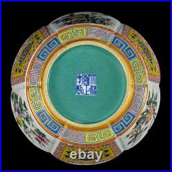 A Pair Chinese Enamel Colour Porcelain Gilded HandPainted Flower&Plant Bowl11894