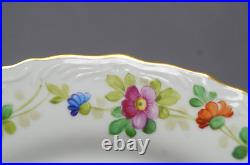 Ahrenfeldt Crown Saxe Hand Painted Dresden Style Peacock Floral & Gold Plate