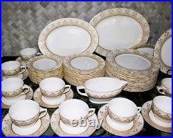 Amazing Imperial China Amhurst Pattern Service for 12 Warranted 22K Gold Amazing Imperial China Amhurst Pattern Service for 12 Warranted 22K Gold