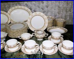 Amazing Imperial China Amhurst Pattern Service for 12 Warranted 22K Gold Amazing Imperial China Amhurst Pattern Service for 12 Warranted 22K Gold