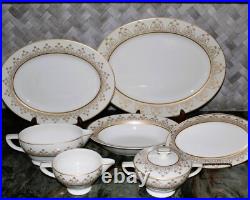 Amazing Imperial China Amhurst Pattern Service for 12 Warranted 22K Gold Amazing Imperial China Amhurst Pattern Service for 12 Warranted 22K Gold