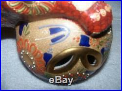 Amazing Japan Kutani Glazed Porcelain Gilded Foo Dog ShiShi Statue-Great Details