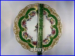 Andrea by Sadek Collection Sevres Green Floral China Porcelain, 20pc, Set of 4