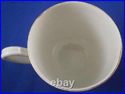 Antique 18thC Worcester Porcelain Puce Gold Design Cup & Saucer Porzellan Tasse