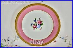 Antique 1920 Paragon Star Pink Rose Gold Set English bone china Cup Saucer Plate