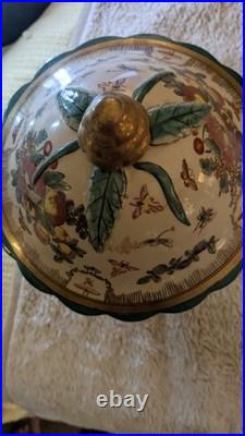 Antique 19th C. Chinese ExportFamille Rose Porcelain Soup Tureen Lidded Gold Gilt