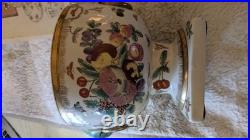 Antique 19th C. Chinese ExportFamille Rose Porcelain Soup Tureen Lidded Gold Gilt