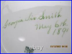 Antique 19th C. H&C Depose Porcelain Hand Painted Gold Trim Floral Set 4 Plates