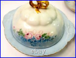 Antique 50 Piece Asst Bone China Plates Cups Hand-Painted by Merryman 1920s