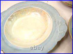 Antique 50 Piece Asst Bone China Plates Cups Hand-Painted by Merryman 1920s