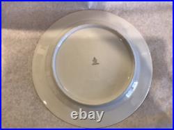 Antique Bavaria Tirschenreuth porcelain Gold Gilt Dinner Plates 10 5/8 dia