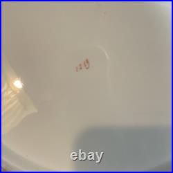Antique Bohemian Reticulated Porcelain Centerpiece Bowl 11 Inch Hand Painted