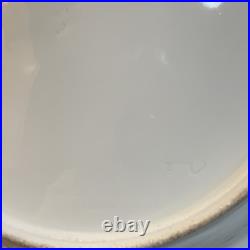 Antique Bohemian Reticulated Porcelain Centerpiece Bowl 11 Inch Hand Painted