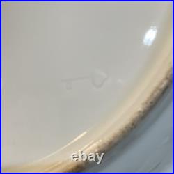 Antique Bohemian Reticulated Porcelain Centerpiece Bowl 11 Inch Hand Painted
