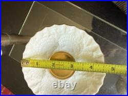Antique Coalport Porcelain china Rococco tea cup saucer c1885 gold white museum