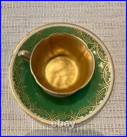 Antique DRESDEN Demitasse Cup & Saucer