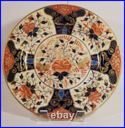 Antique Derby Queen's Pattern Imari Plate 10 inch Rich Gilding c. 1820 Plate A Antique Derby Queen's Pattern Imari Plate 10 inch Rich Gilding c. 1820 Plate A