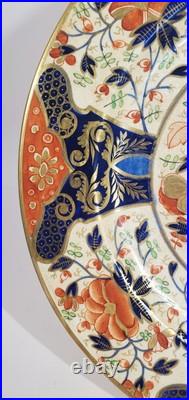 Antique Derby Queen's Pattern Imari Plate 10 inch Rich Gilding c. 1820 Plate A Antique Derby Queen's Pattern Imari Plate 10 inch Rich Gilding c. 1820 Plate A