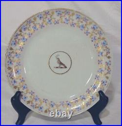 Antique Early 19th C Chinese Export Porcelain Plate Bird Medallion Olive Branch
