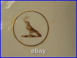 Antique Early 19th C Chinese Export Porcelain Plate Bird Medallion Olive Branch