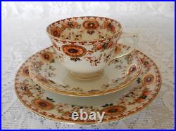 Antique Edwardian Royal Stafford Bone China Tea Set Golden Floral Design