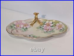 Antique Emily Chase Hand Painted China Floral Tea Set, Bavaria, Limoges, Gold