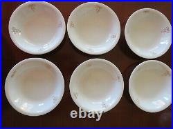 Antique Florence Cook Penna China Company white & gold porcelain dishes 30 piece