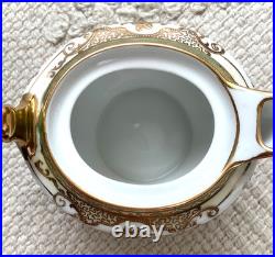 Antique GOLD-ENCRUSTED Noritake Gold & White Creamer with Lid, MINT