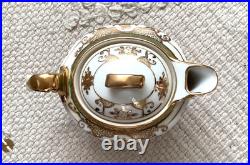 Antique GOLD-ENCRUSTED Noritake Gold & White Creamer with Lid, MINT
